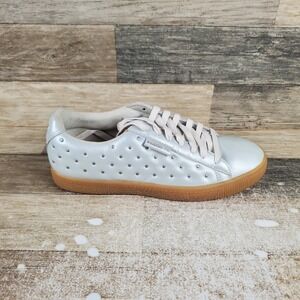 PUMA Davenport Women Shoes Sz 8 Leather Lace-Up Low‎ Top Round Toe Sneakers